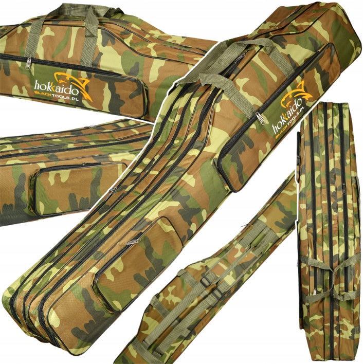 ROD COVER 3 COMPARTMENTS 150 cm HOKKAIDO PADDED WIRE