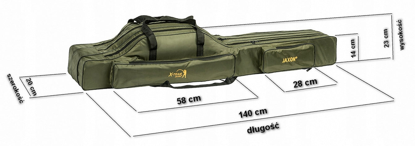 ROD COVER JAXON 3 CHAMBERS 140cm UJ-XAU140 Packaging status original