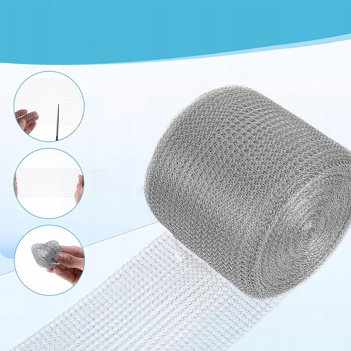 RODENT NETTING, STAINLESS STEEL METAL NETTING, FOR GARDEN Brand no brand