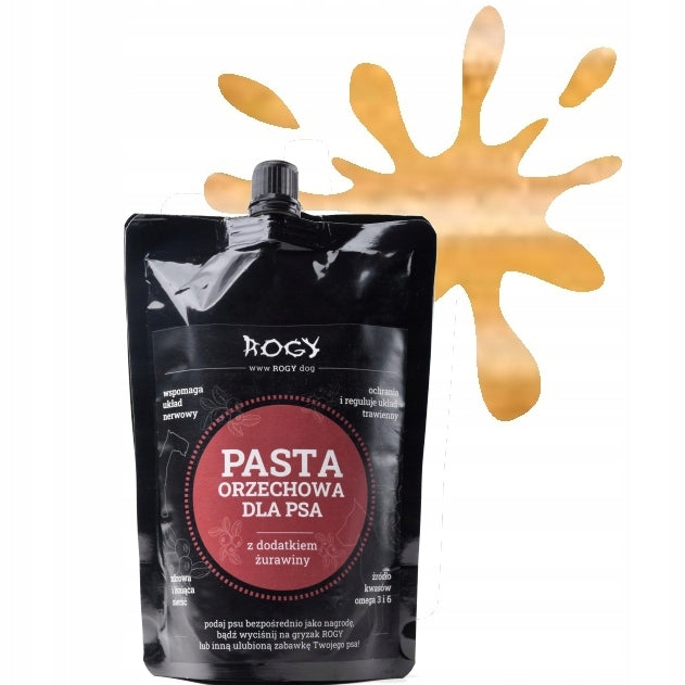 ROGY PEANUT PASTE WITH CRANBERRIES DOG TREAT FOR KONG MAT 300g
