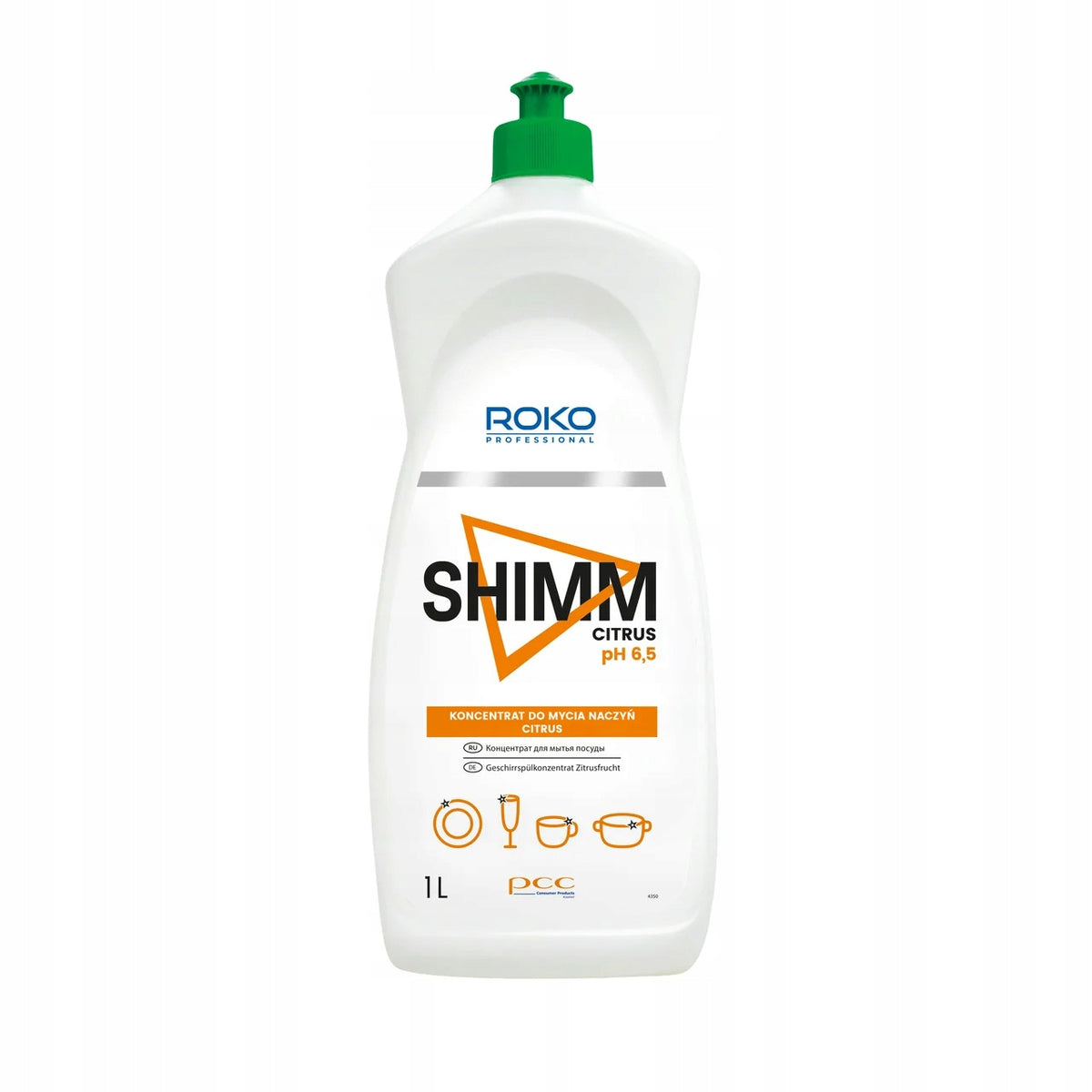 ROKO Professional dishwashing liquid concentrate SHIMM CITRUS Roko 1L
