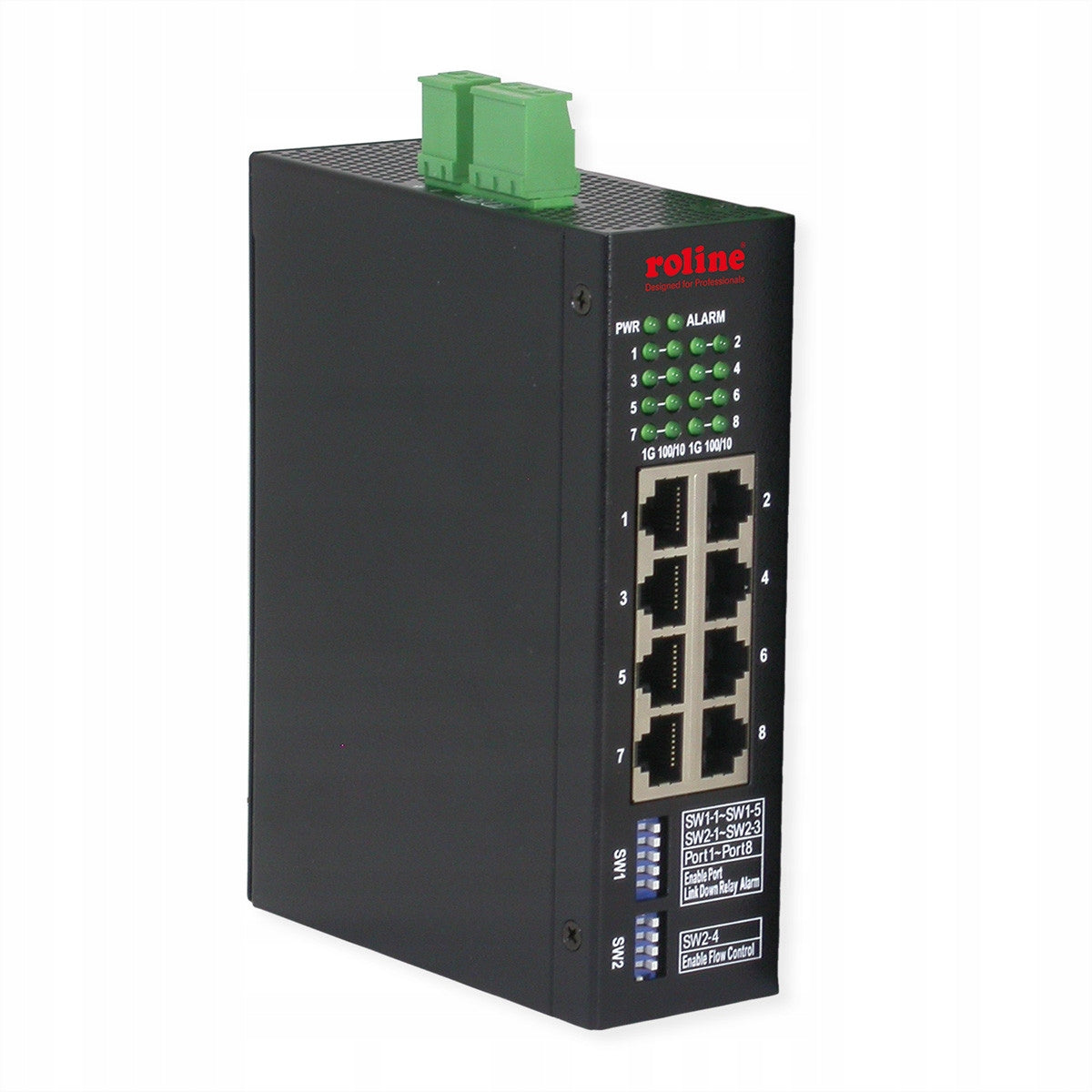 ROLINE Industrial 8 Port Switch Managed Gigabit Ethernet