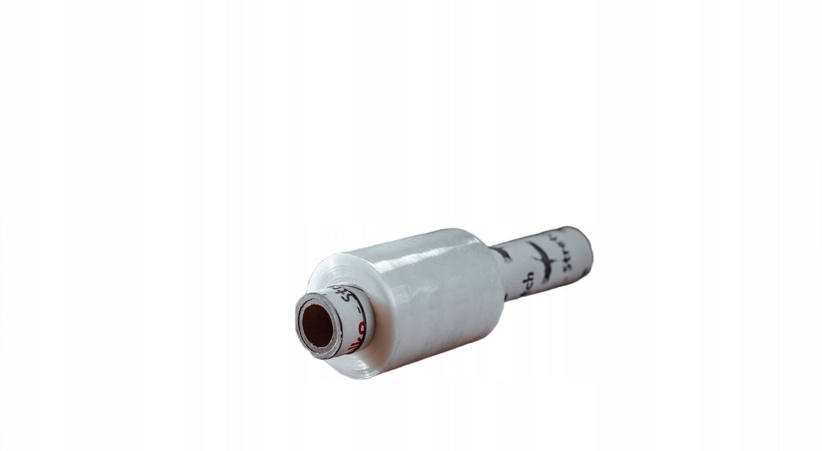 ROLKO STRETCH PROTECTIVE FILM WHITE 100mm WITH HANDLE MINIRAP 150M Brand Rado
