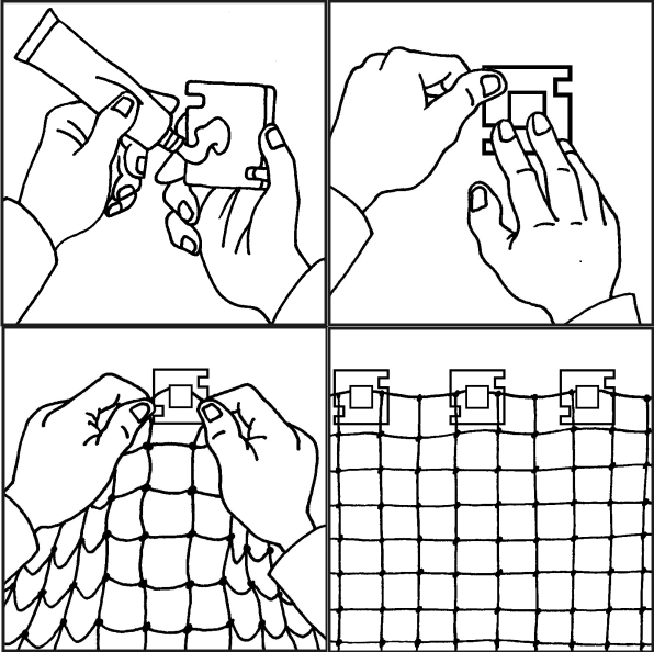 ROLL BALCONY NET WINDOW BIRDS FOR CAT SHEET 5X5m, EYE 50mm, BEIGE Brand JACOPIC