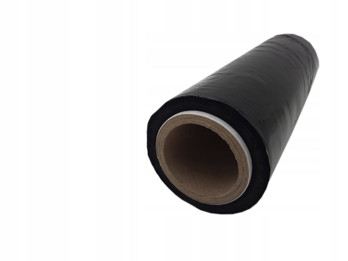 ROLL STRETCH FILM BLACK 25cm/100m 0,7KG COVERING HANDY CONVENIENT PACKING