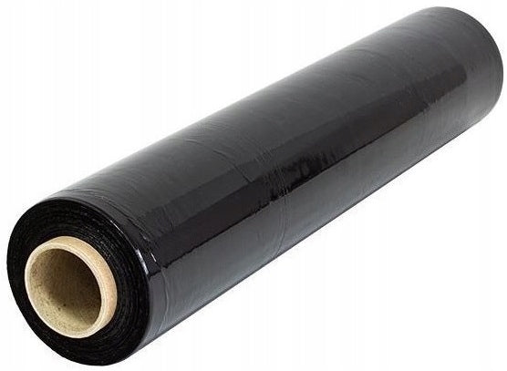 ROLL STRETCH FILM BLACK 3KG NET FILM ITSELF THIN TUBE 300M BLACK