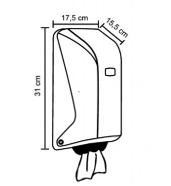 ROLL TOWEL DISPENSER MINI CONTAINER Kind wall