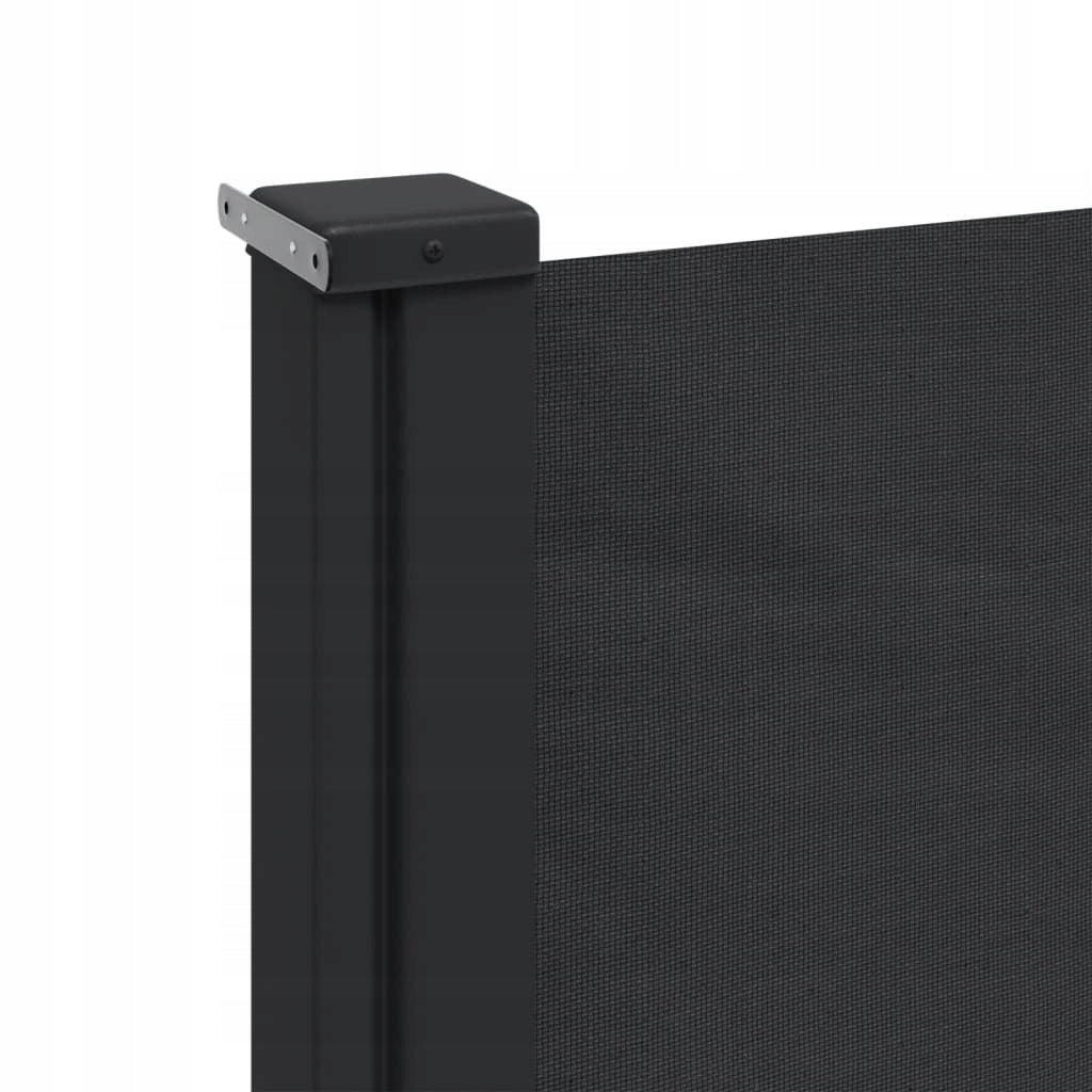 ROLLED SIDE AWNING BLACK 120X300CM Color black