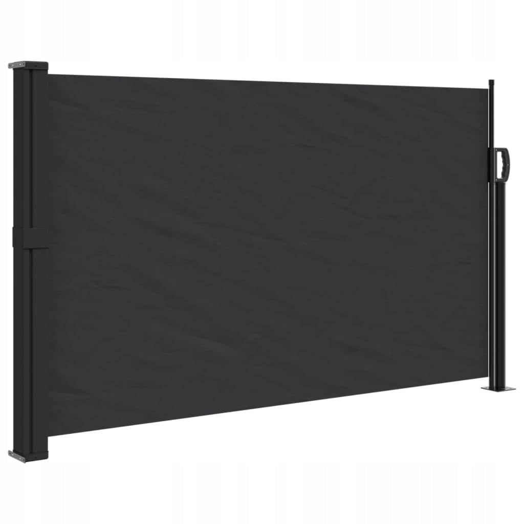 ROLLED SIDE AWNING BLACK 120X300CM