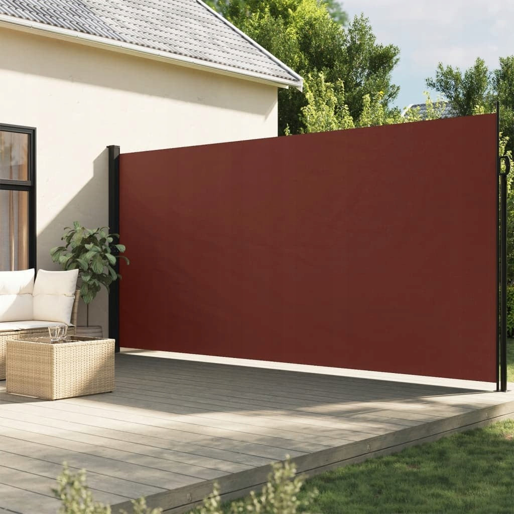 ROLLED SIDE AWNING BROWN 200X500CM
