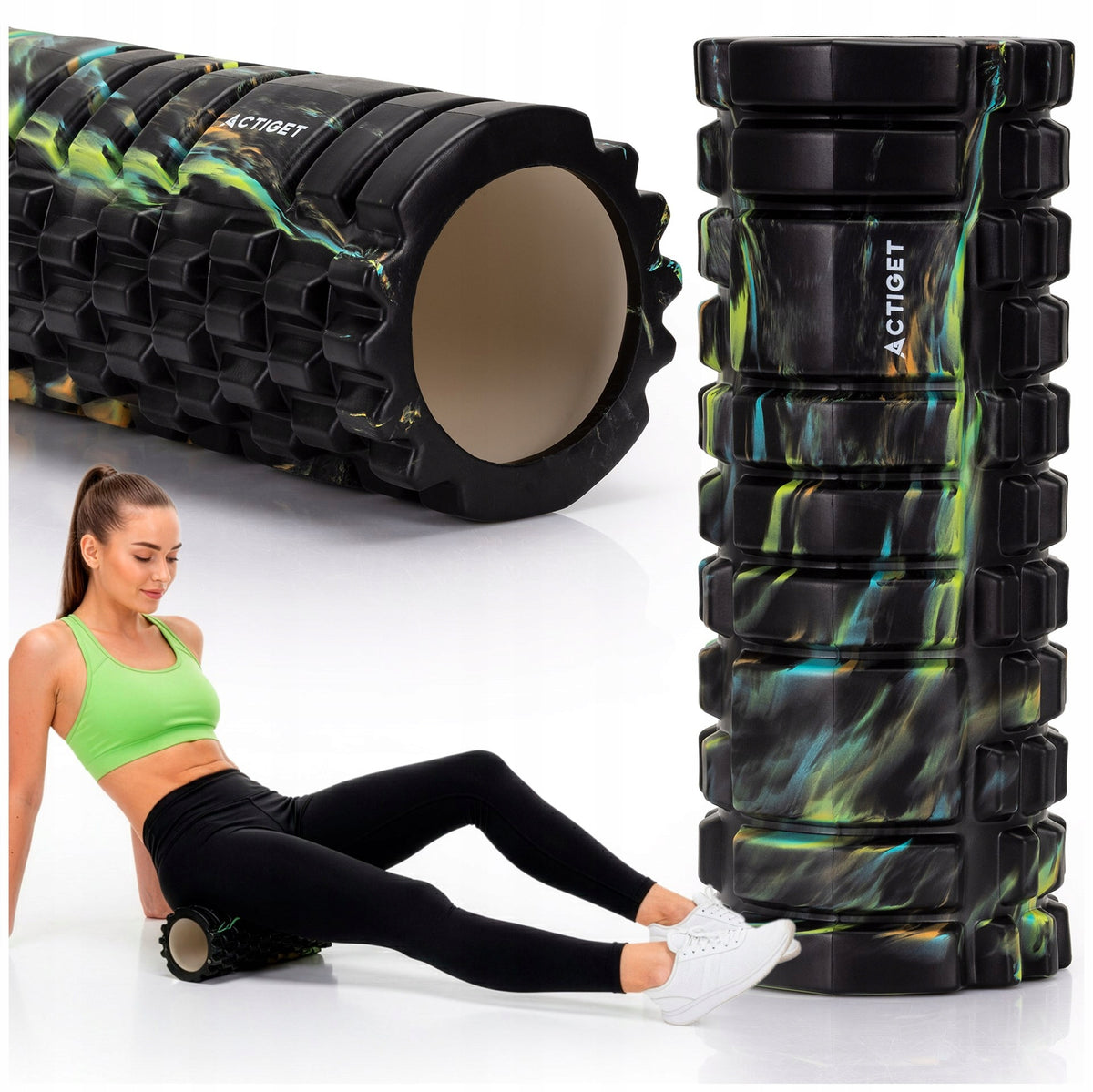 ROLLER BACK LEG MASSAGER CROSSFIT FOAM MASSAGER WITH PROJECTIONS
