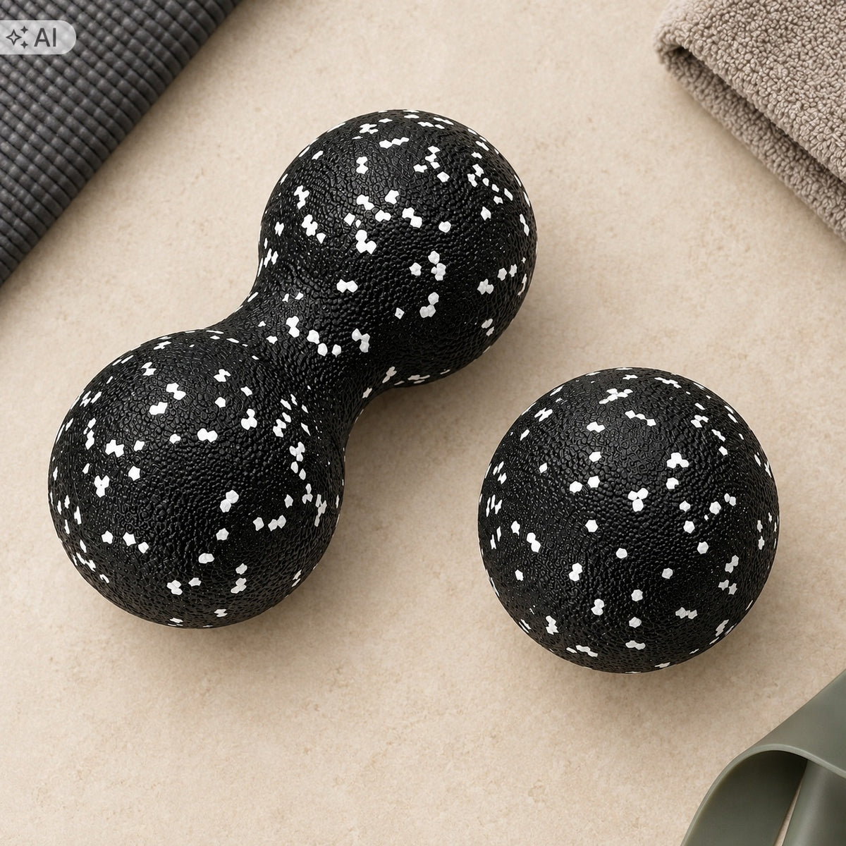 ROLLER BALL DOUBLE DUOBALL FOR MASSAGE RELAXING HARD + ROUND 8CM Manufacturer code duoball