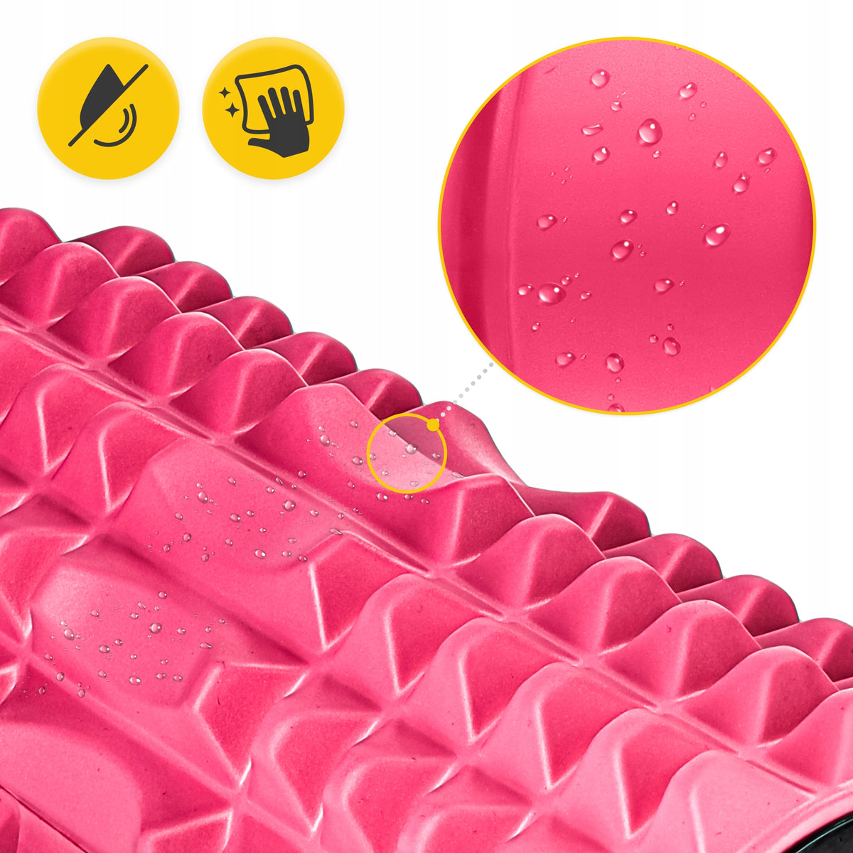 ROLLER BODY MASSAGE ROLLER MASSAGER WITH PROJECTIONS FOR ROLLING CROSSFIT Manufacturer code Wałek z wypustkami RE05