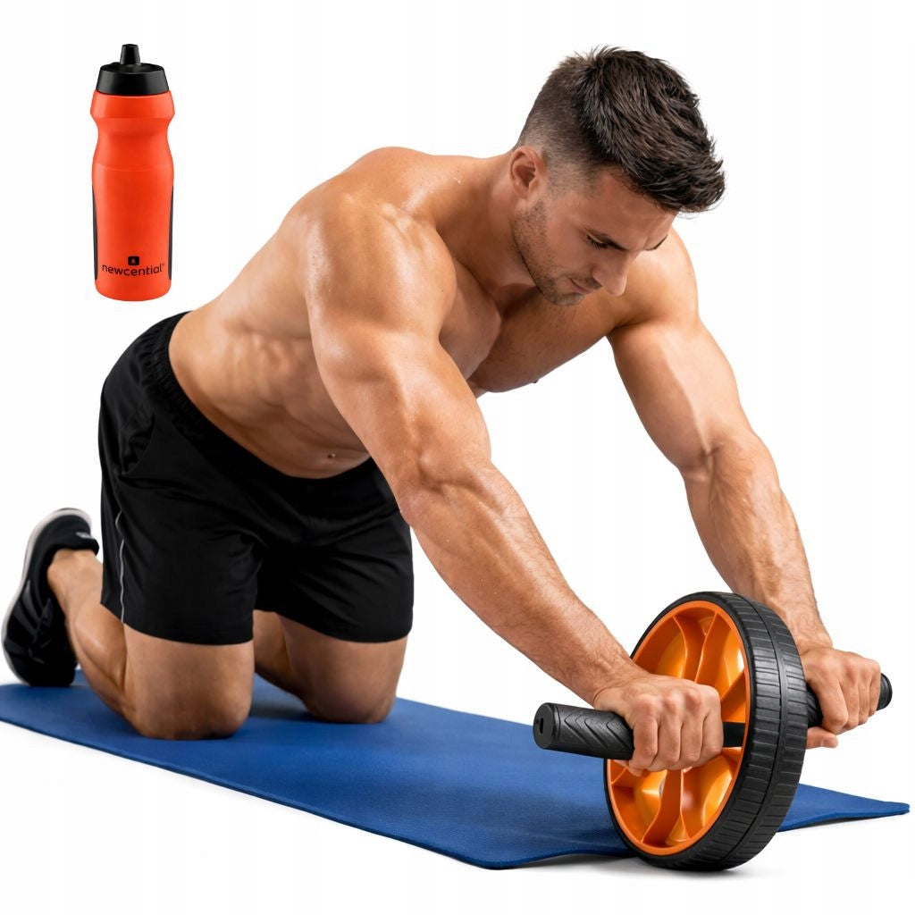 ROLLER FOR ABDOMINAL TRAINING SET WATER BOTTLE FORM SPORT TRAINING FIT