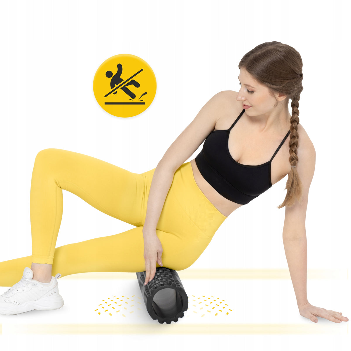ROLLER FOR BACK ROLLING MASSAGE HARD CROSSFIT FITNESS SELF-MASSAGE Manufacturer code Wałek z wypustkami RE04