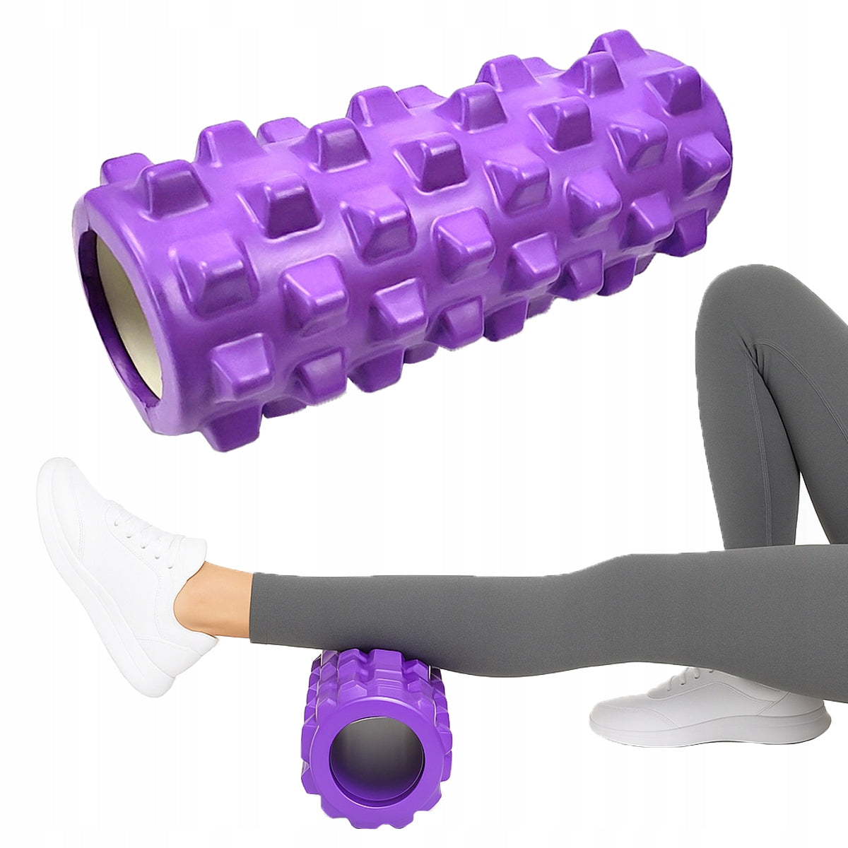 ROLLER FOR MASSAGE ROLLER for exercise MASSAGER with PROJECTIONS 33cmx12cm