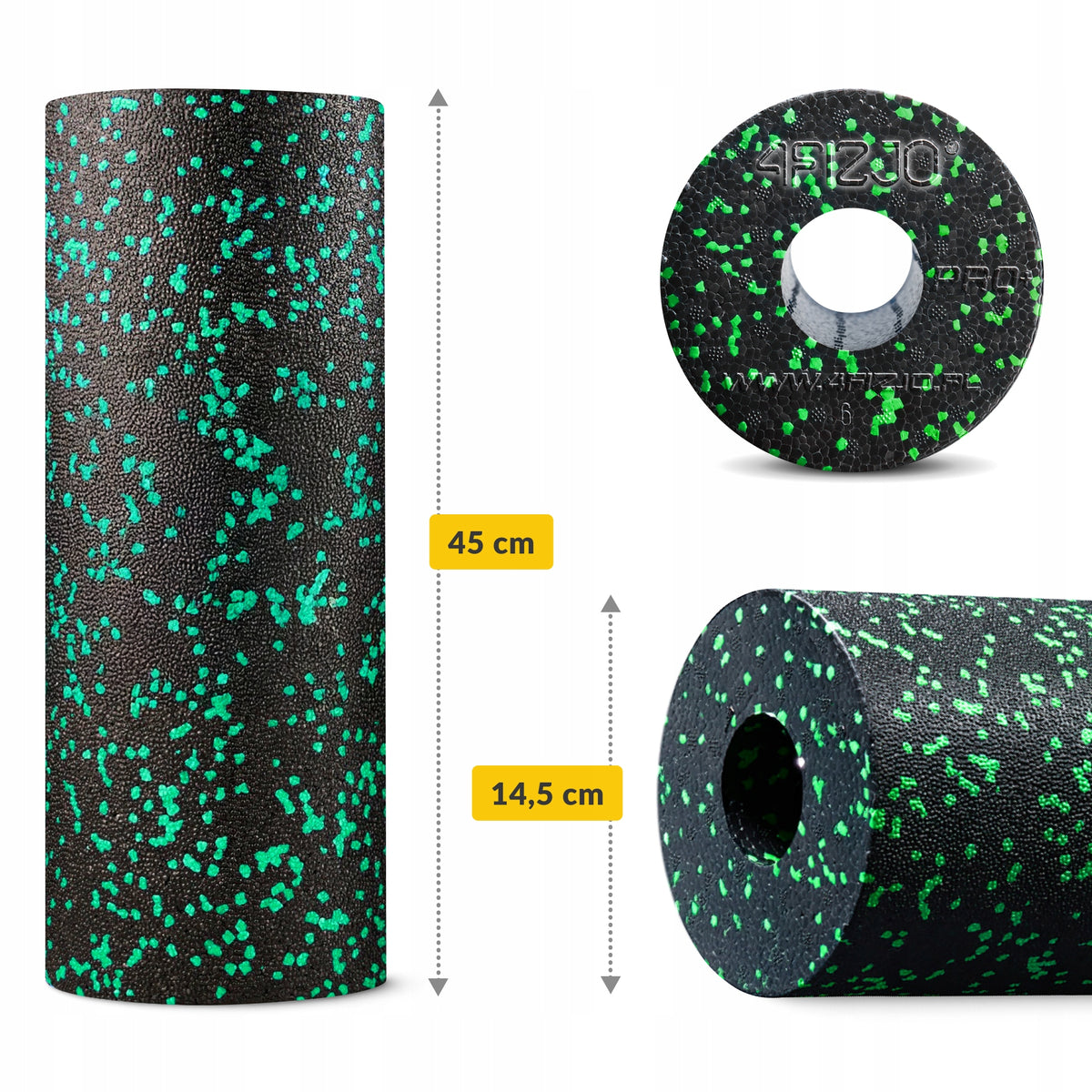 ROLLER FOR MUSCLE ROLLING TERNING MASSAGE FOAM EPP 45CM Brand 4FIZJO