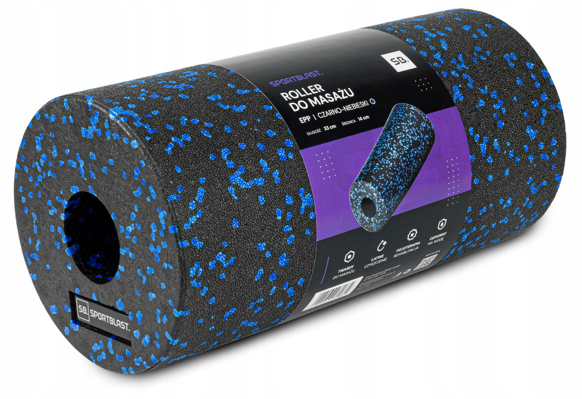 ROLLER FOR REHABILITATION MASSAGE AND EXERCISES FOAM SMOOTH EPP 33CM Brand SPORT BLAST