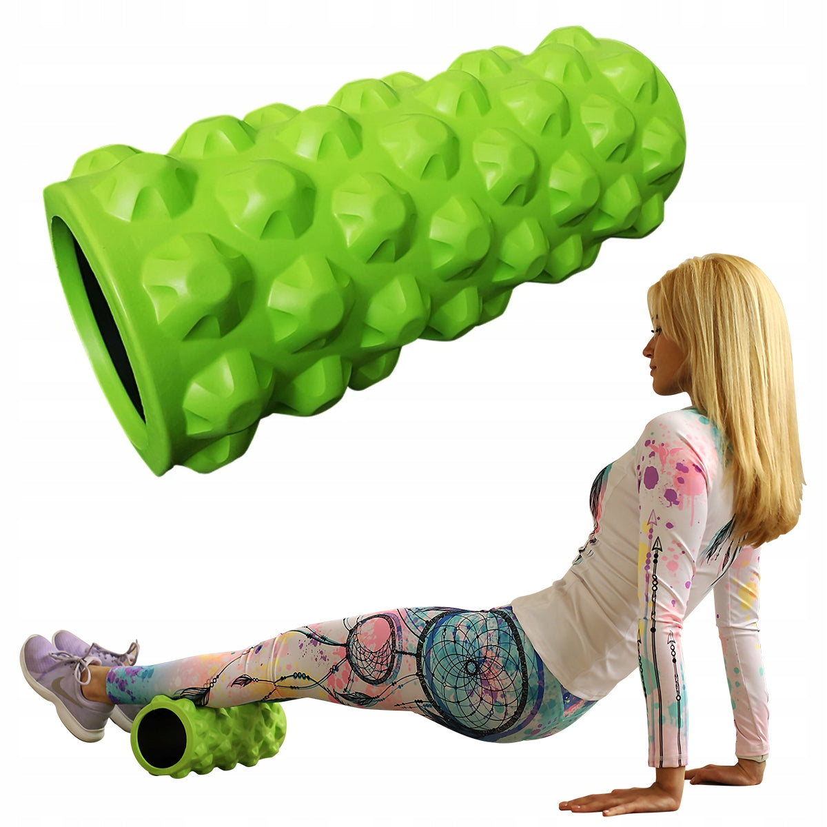 ROLLER FOR YOGA EXERCISES MASSAGE 33CM SPORTVIDA