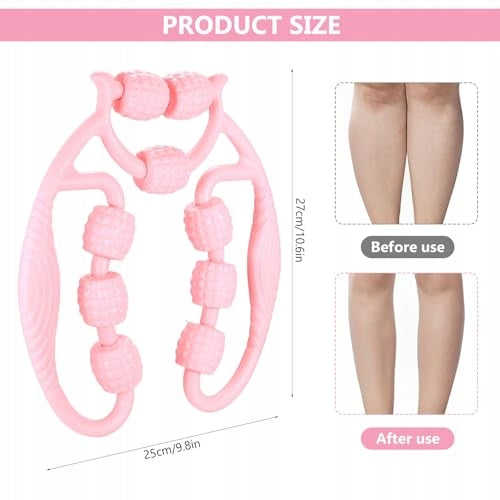 ROLLER LEG MASSAGER ANTI-CELLULITE ERGONOMIC FOR WOMEN PINK Manufacturer code Bez marki