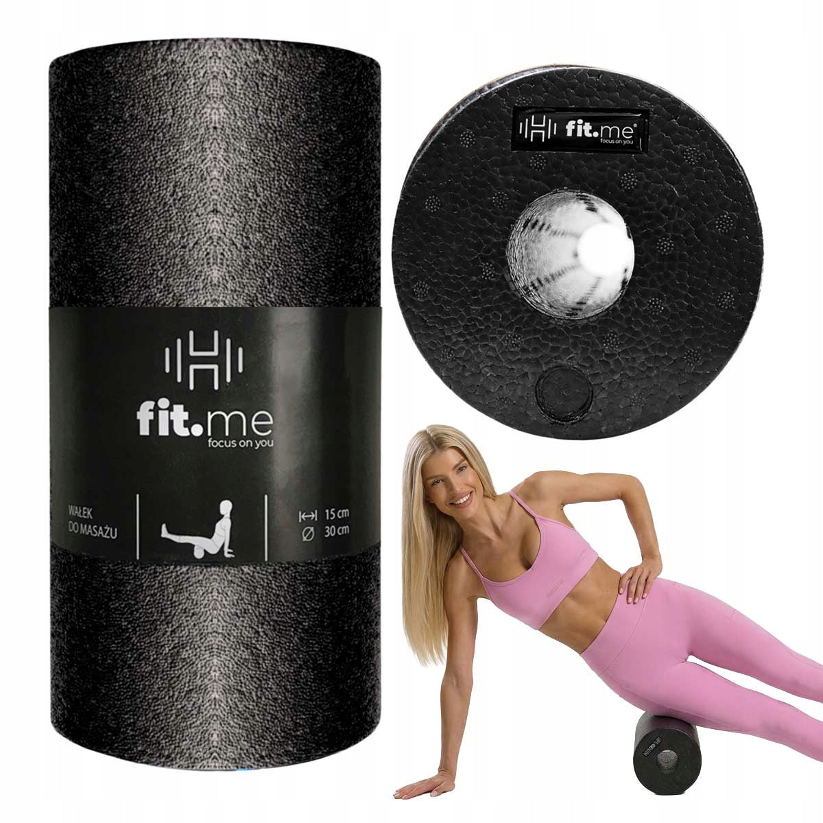 ROLLER SMOOTH FOR MASSAGE ROLLING EXERCISES 30CM FOAM EPP HARD
