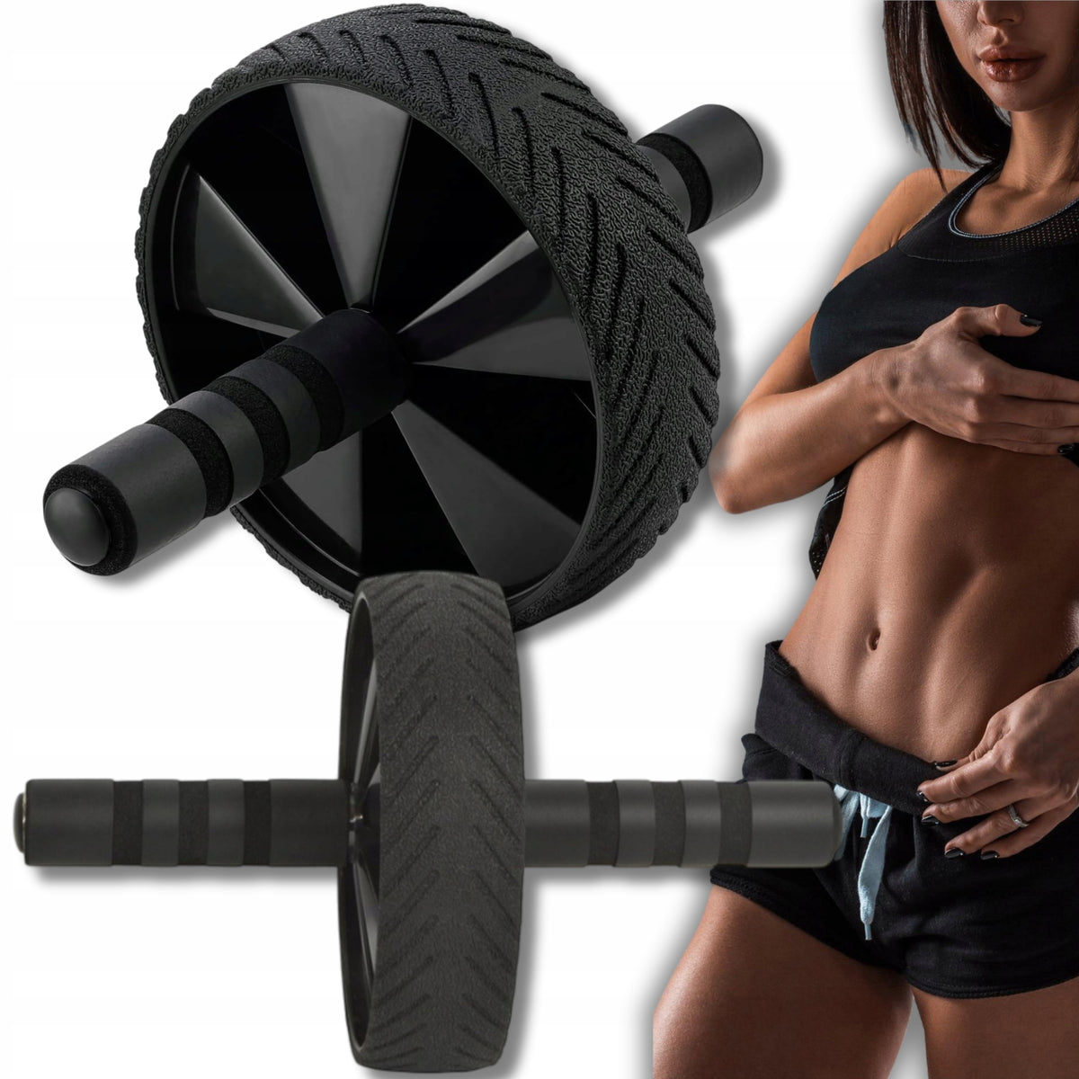 ROLLER WHEEL FOR ABDOMINAL MUSCLE EXERCISES ABDOMINAL TRAINING GYM AB WHEEL