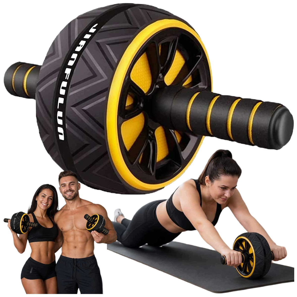 ROLLER WHEEL FOR ABDOMINAL MUSCLE EXERCISES ABS CORE AB WHEEL HOME TRAINING