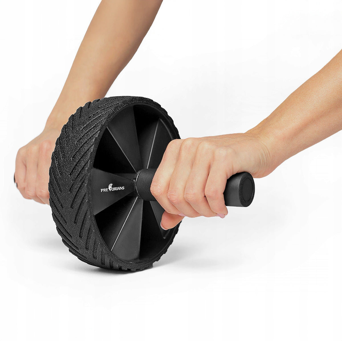 ROLLER WHEEL FOR ABDOMINAL MUSCLE EXERCISES FITNESS WHEEL AB WHEEL ABS + MAT Manufacturer code Wałek do mięśni brzucha