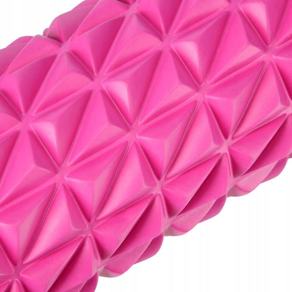 ROLLER WITH PROJECTIONS REHABILITATION FOR EXERCISE MASSAGE PINK 45cm
