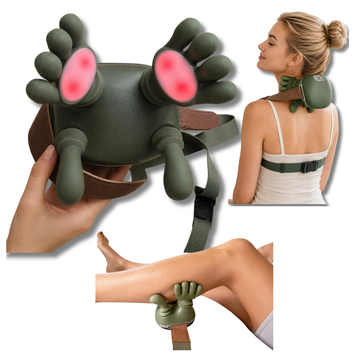 ROMAN Neck Shoulder Neck Massager Powerful Massager With Paws Wireless