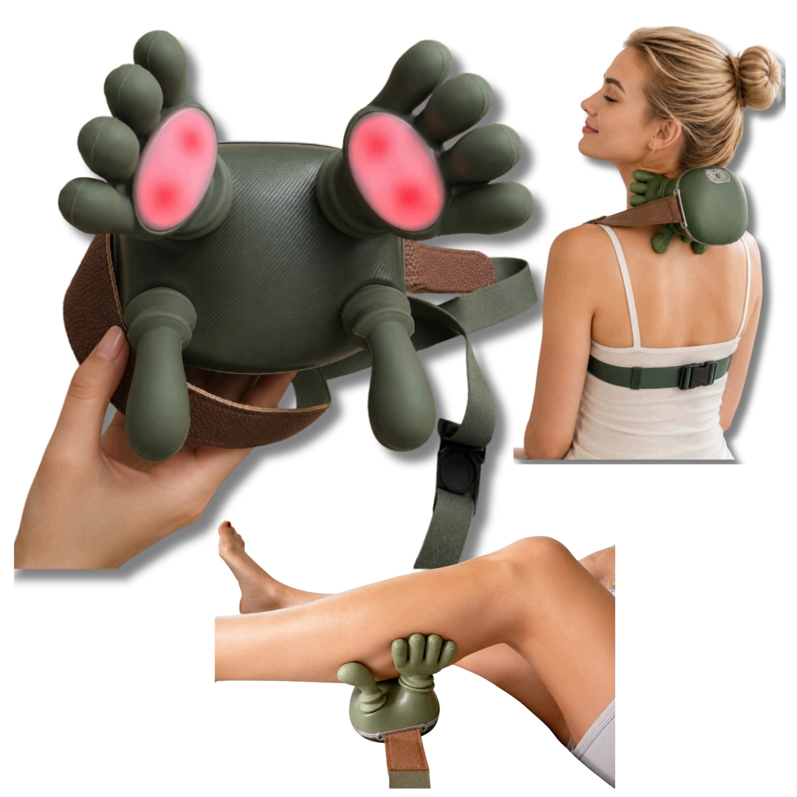 ROMAN Neck Shoulder Neck Massager Powerful Massager With Paws Wireless