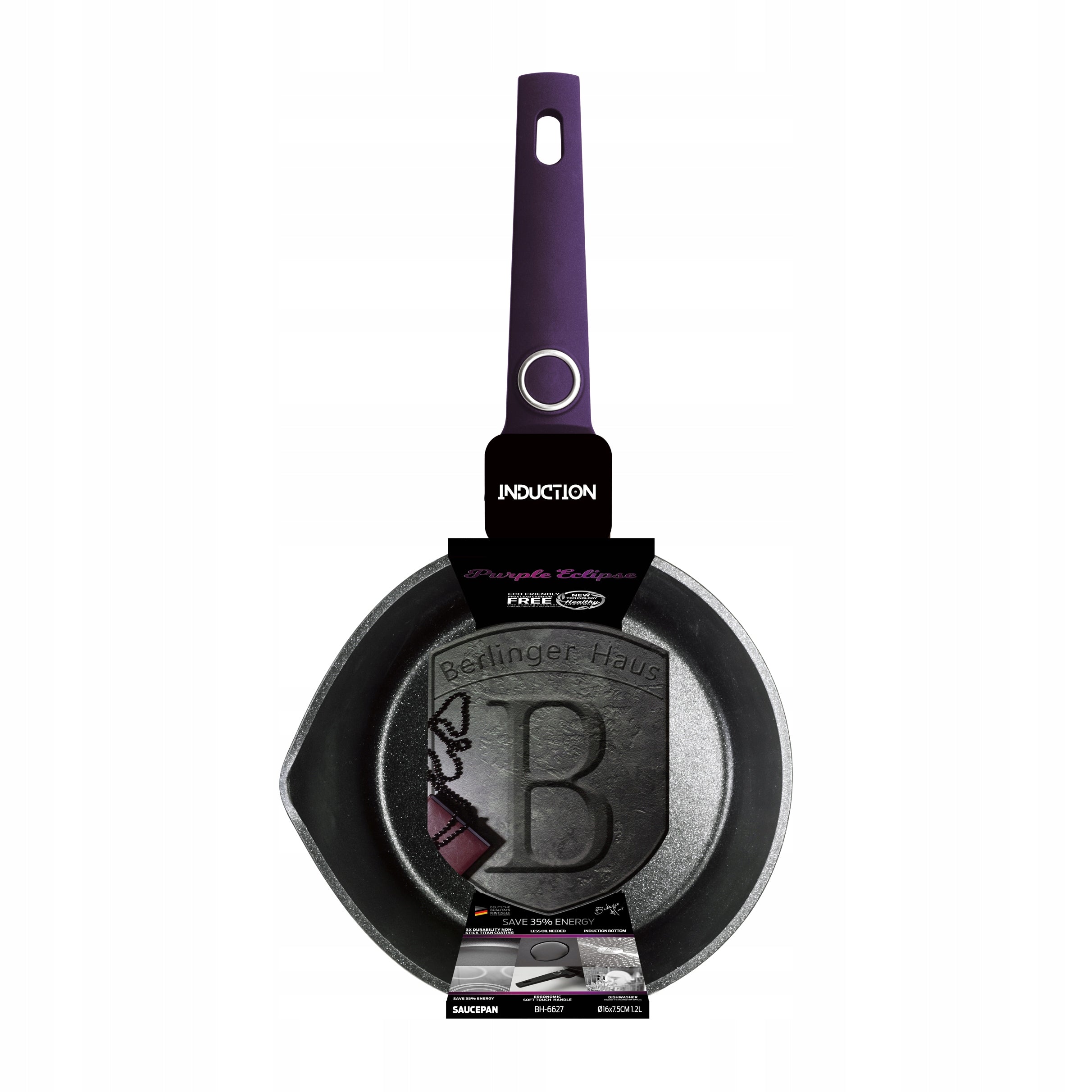 Berlinger Haus titaninis puodas, 16cm, BH-6627 purple Eclipse