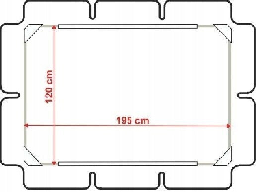 ROOF CANOPY FOR GARDEN SWING 120x195 green Manufacturer Ampo