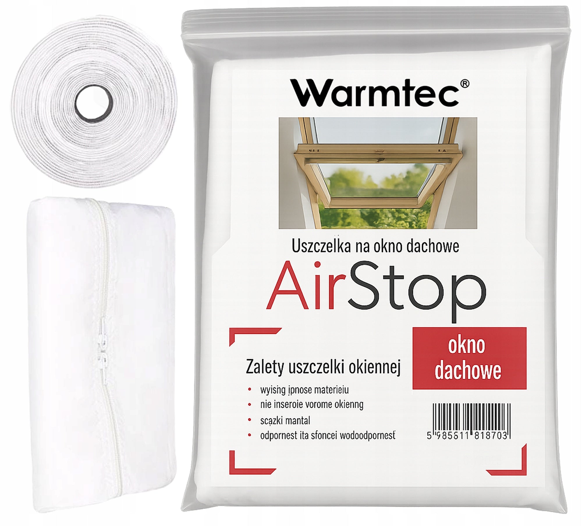 ROOF WINDOW SEAL FOR PORTABLE AIR CONDITIONERS QUICK INSTALLATION