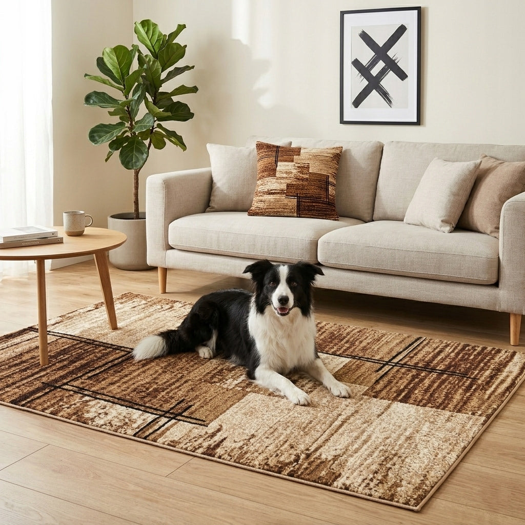 ROOM CARPET 200X300 PRACTICAL BCF FOR THE LIVING ROOM MODERN VARIOUS DESIGNS Packaging status original