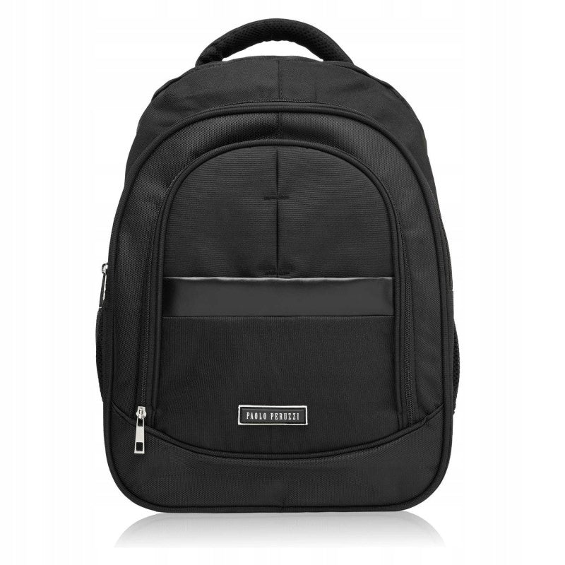 ROOMY COMFORTABLE BACKPACK FOR SCHOOL LAPTOP MEN BLACK Packaging status original