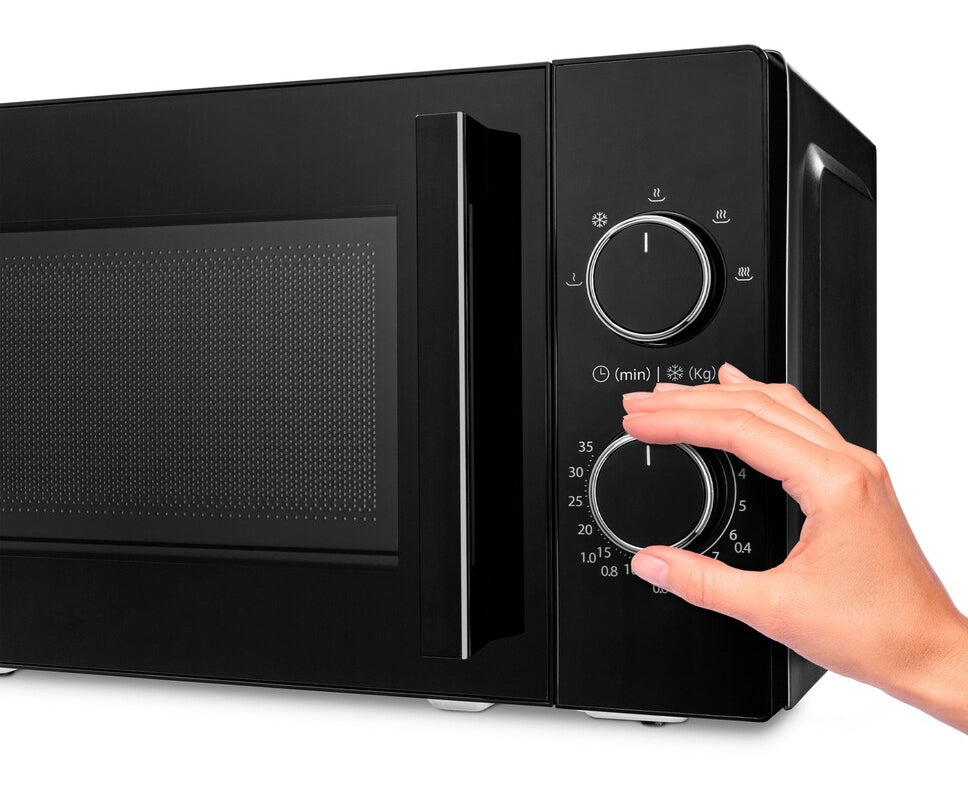 ROOMY GOOD MICROWAVE 800W 20L TIMER DEFROSTING LCD BLACK Brand Medion