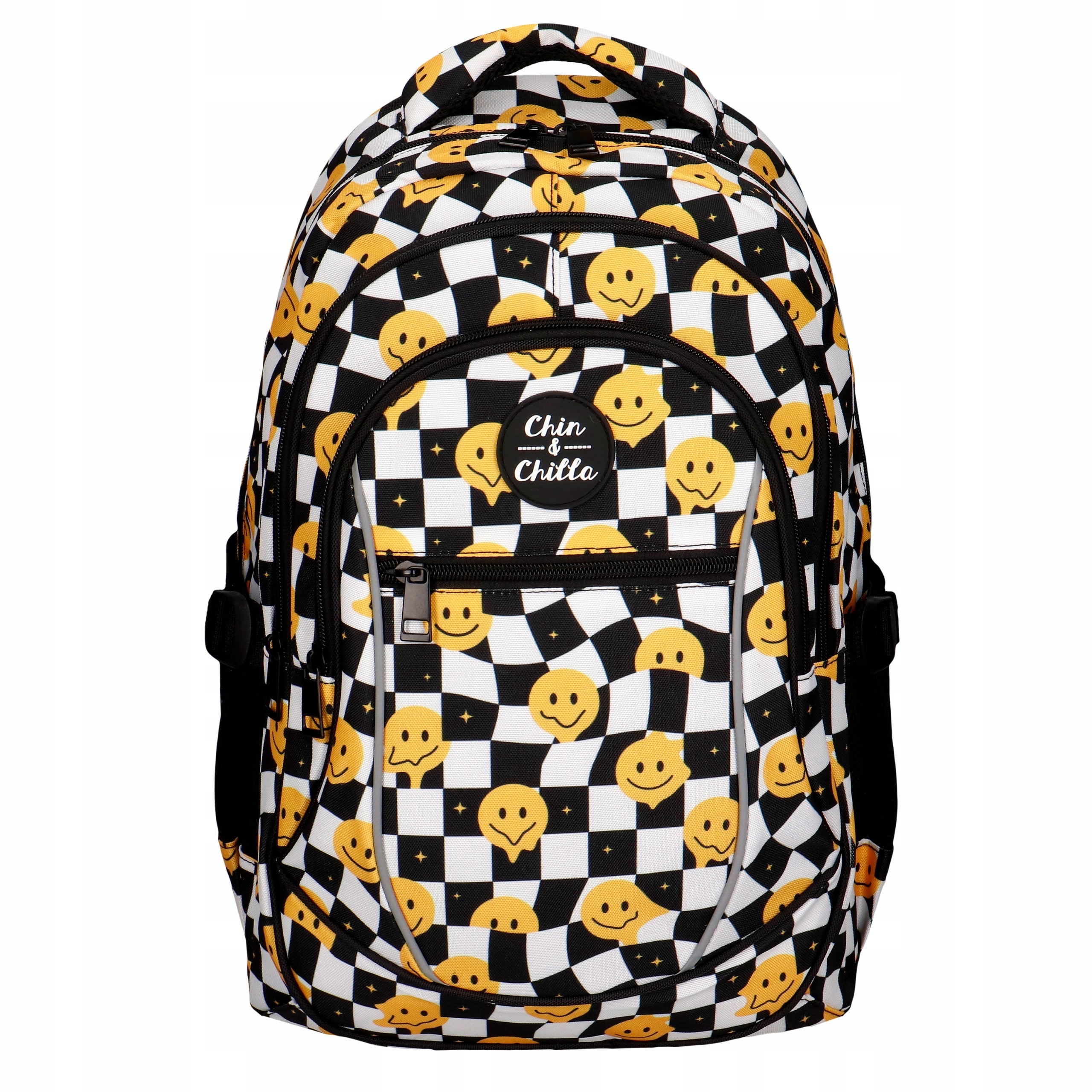 ROOMY SCHOOL BACKPACK IN EMOTES YOUTH BACKPACK CHESSBOARD INCOOD