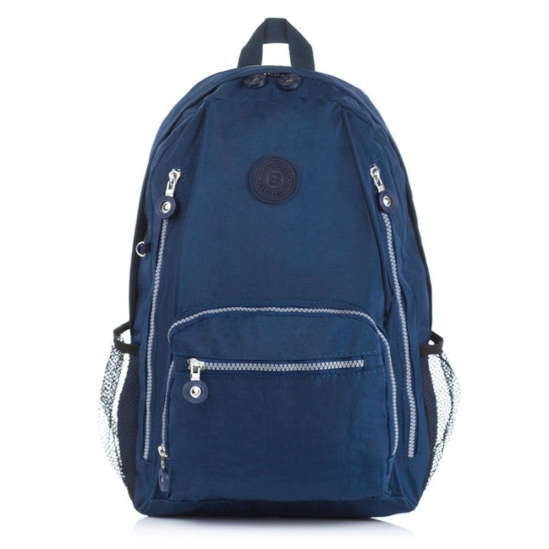 ROOMY STYLISH PRACTICAL LIGHTWEIGHT SPORTS SHOULDER BACKPACK NAVY BLUE