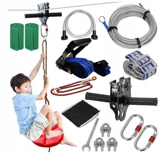 ROPE DESCENT FOR CHILDREN ROPE PROTECTION SET 6mm 30 to 120kg Brand Fillo