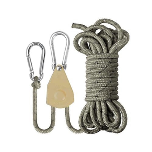 ROPE HANGER WITH RATCHET FOR LAMPS GROW 2M NYLON FOR GARDENER metal Brand no brand