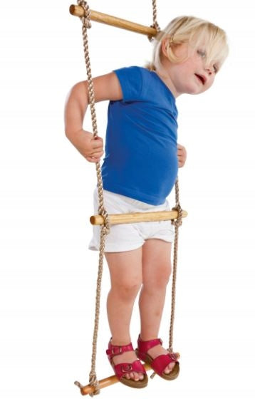 ROPE LADDER with 5 wooden rungs 5 degree wooden Square Toys