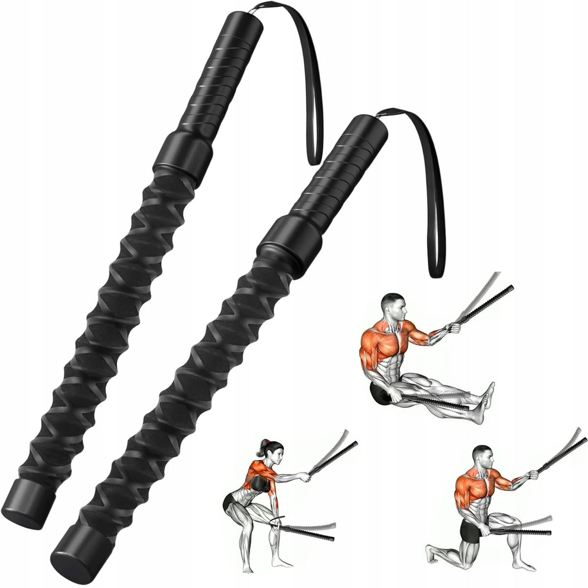 ROPELESS TRAINING ROPES FOR EXERCISES AT HOME AND COMPACT GYMS