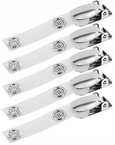 ROTARY ATTACHMENT CLIP FOR ID CARD 5 PCS METAL Brand no brand