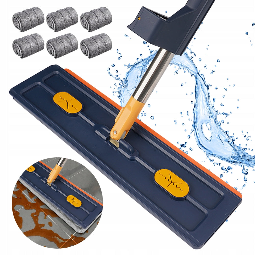 ROTARY FLAT MOP FOR FLOOR CLEANING WITH SQUEEZER 137CM
