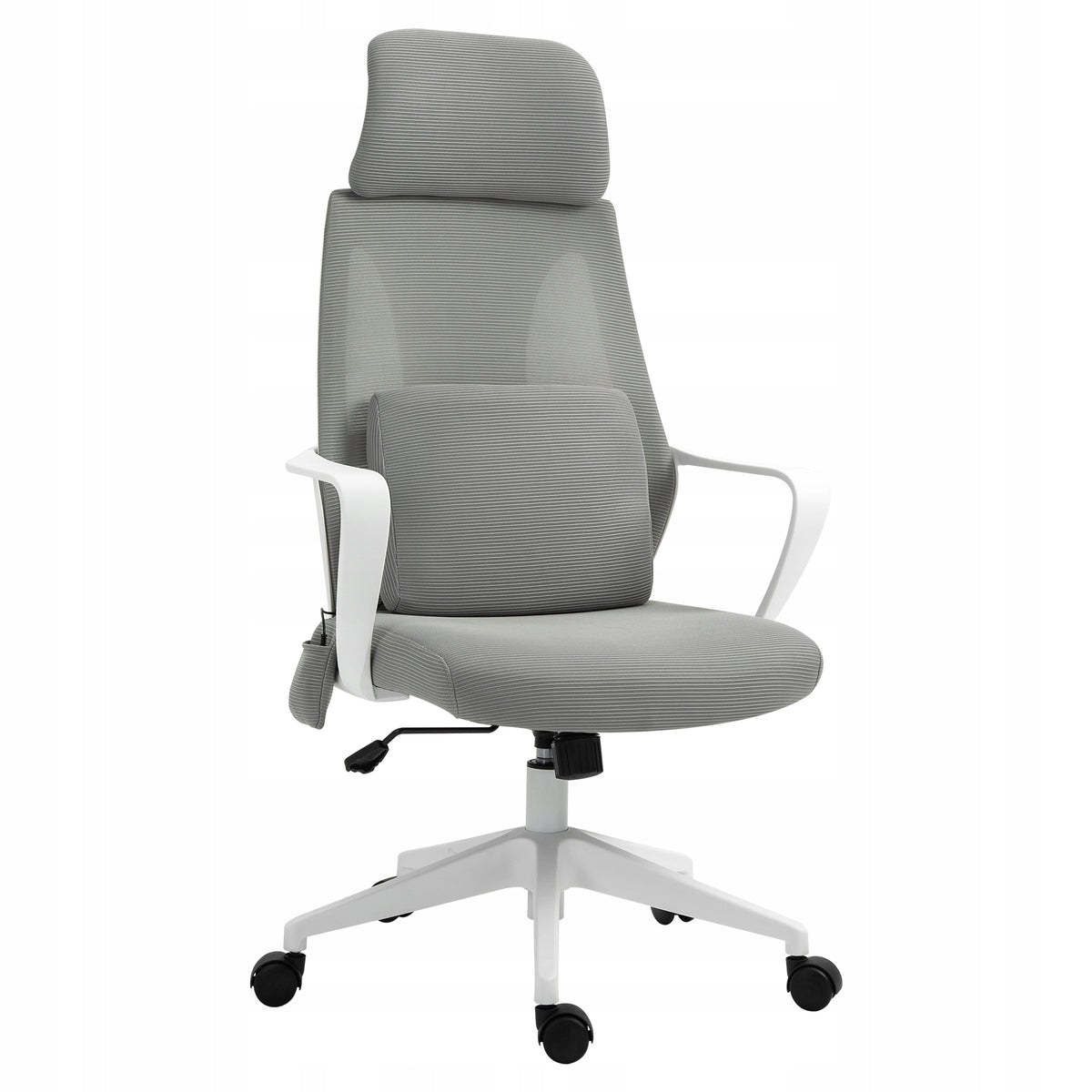 ROTARY MASSAGE CHAIR FOR OFFICE WITH HEIGHT ADJUSTMENT GREY