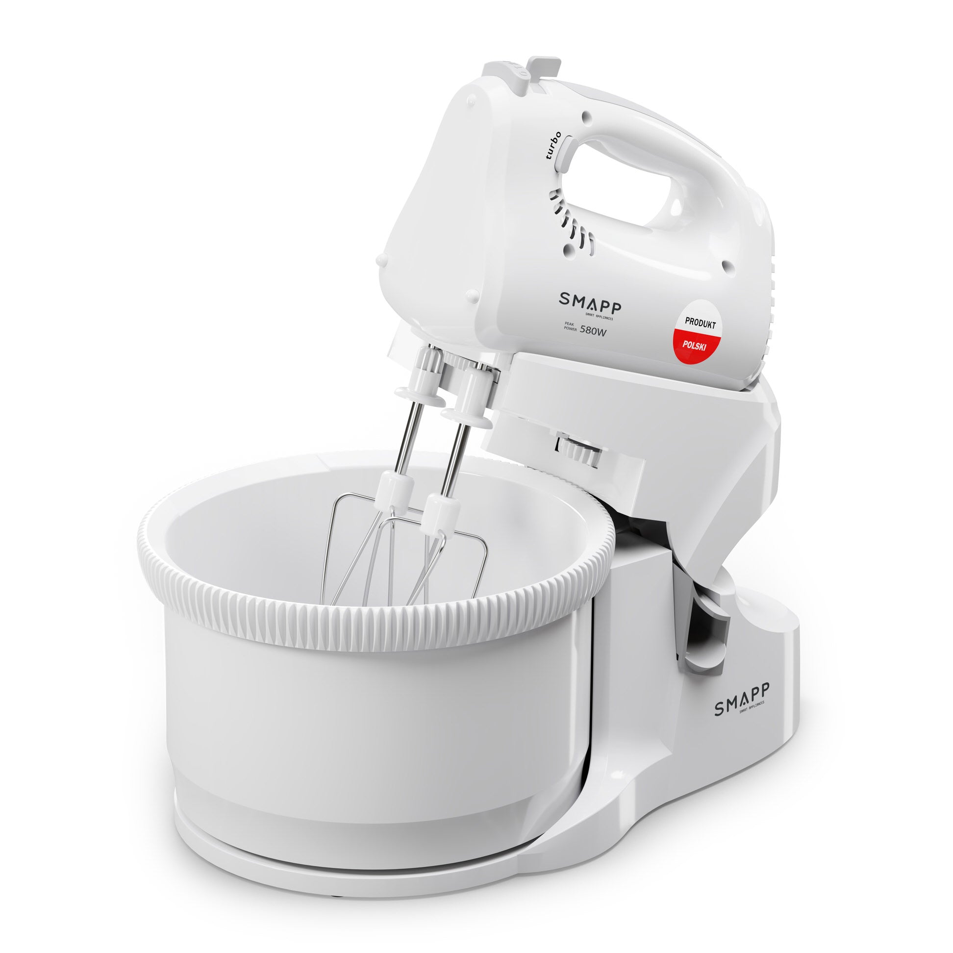 ROTARY MIXER WITH BOWL SMAPP 451.6 WHITE 580W - high power device Dominant color white