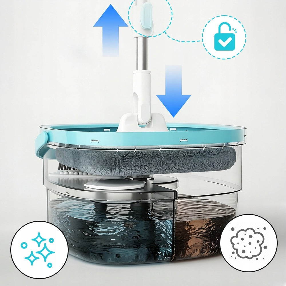 ROTARY MOP 2.7L WATER SEPARATION CLEAN DIRTY 4 PADS MICROFIBER Manufacturer code dftgjmrftu675rthue5