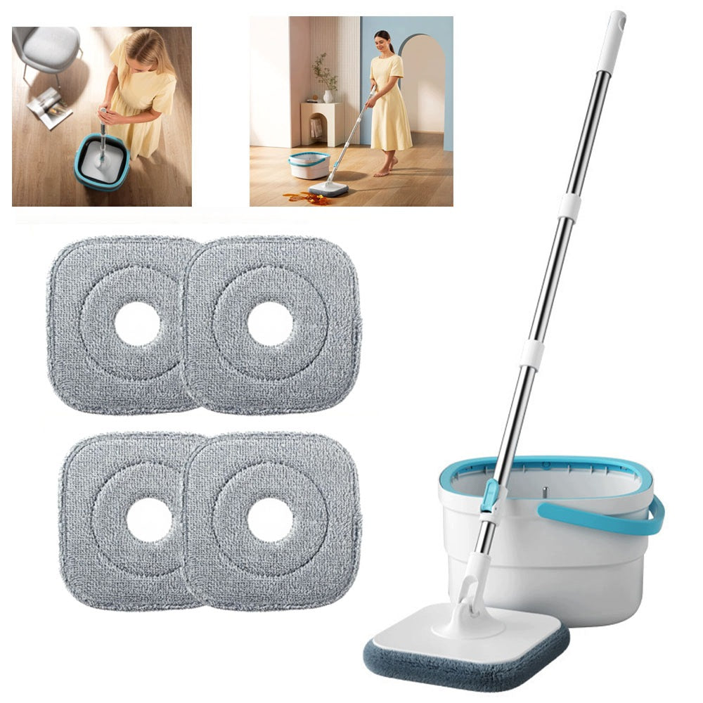 ROTARY MOP 2,7L WATER SEPARATION CLEAN DIRTY 4 PADS MICROFIBER