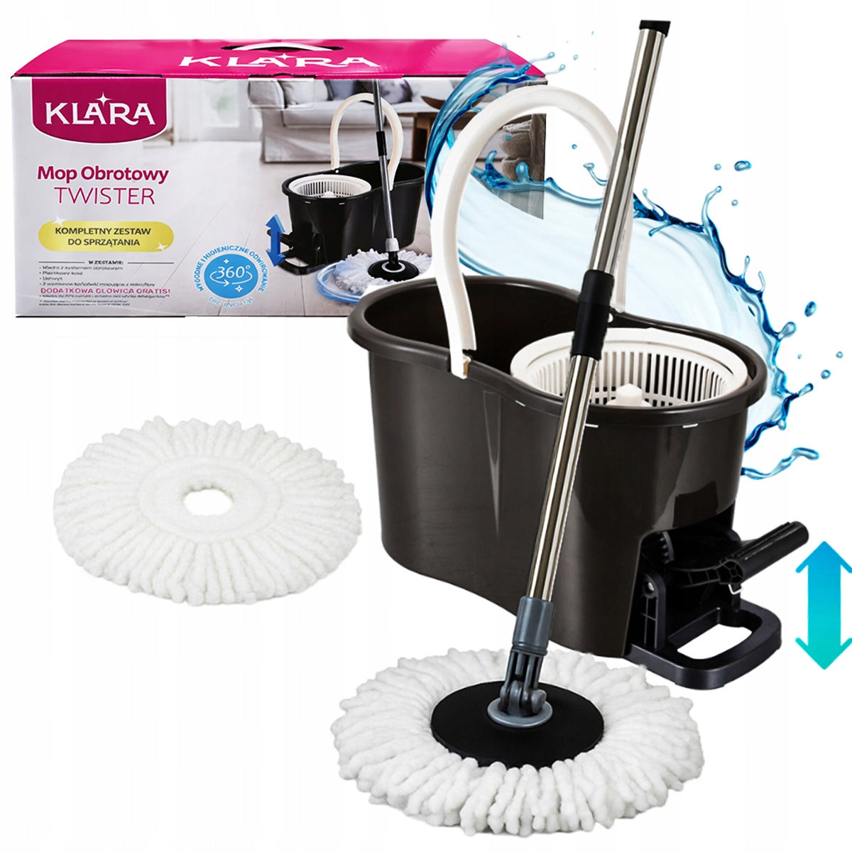 ROTARY MOP 360 SUPER SPIN+FREEBIE MICROFIBER CARTRIDGE
